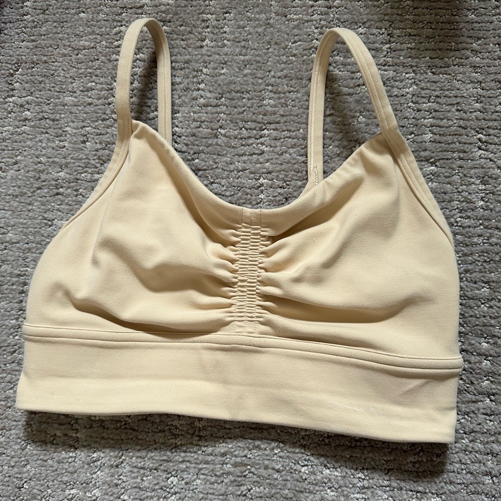 lululemon athletica Cream Sports Bra